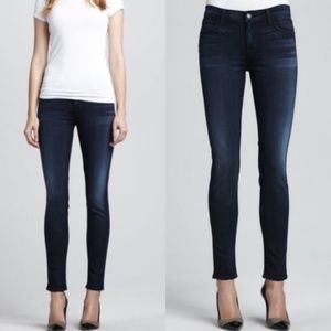 NEW J BRAND 620 Dark Blue Raven Super Skinny Jeans